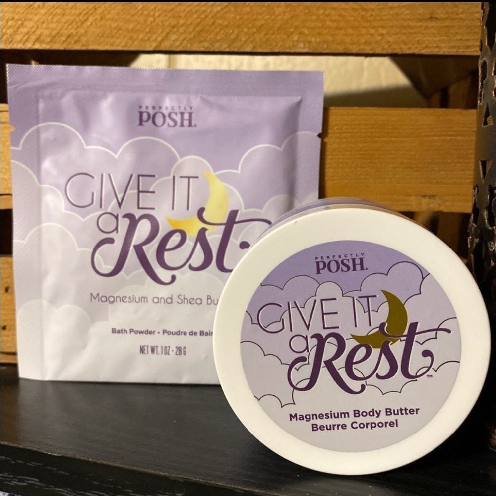 Perfectly Posh Give it a Rest magnesium body butter & bath powder Perfectly Posh